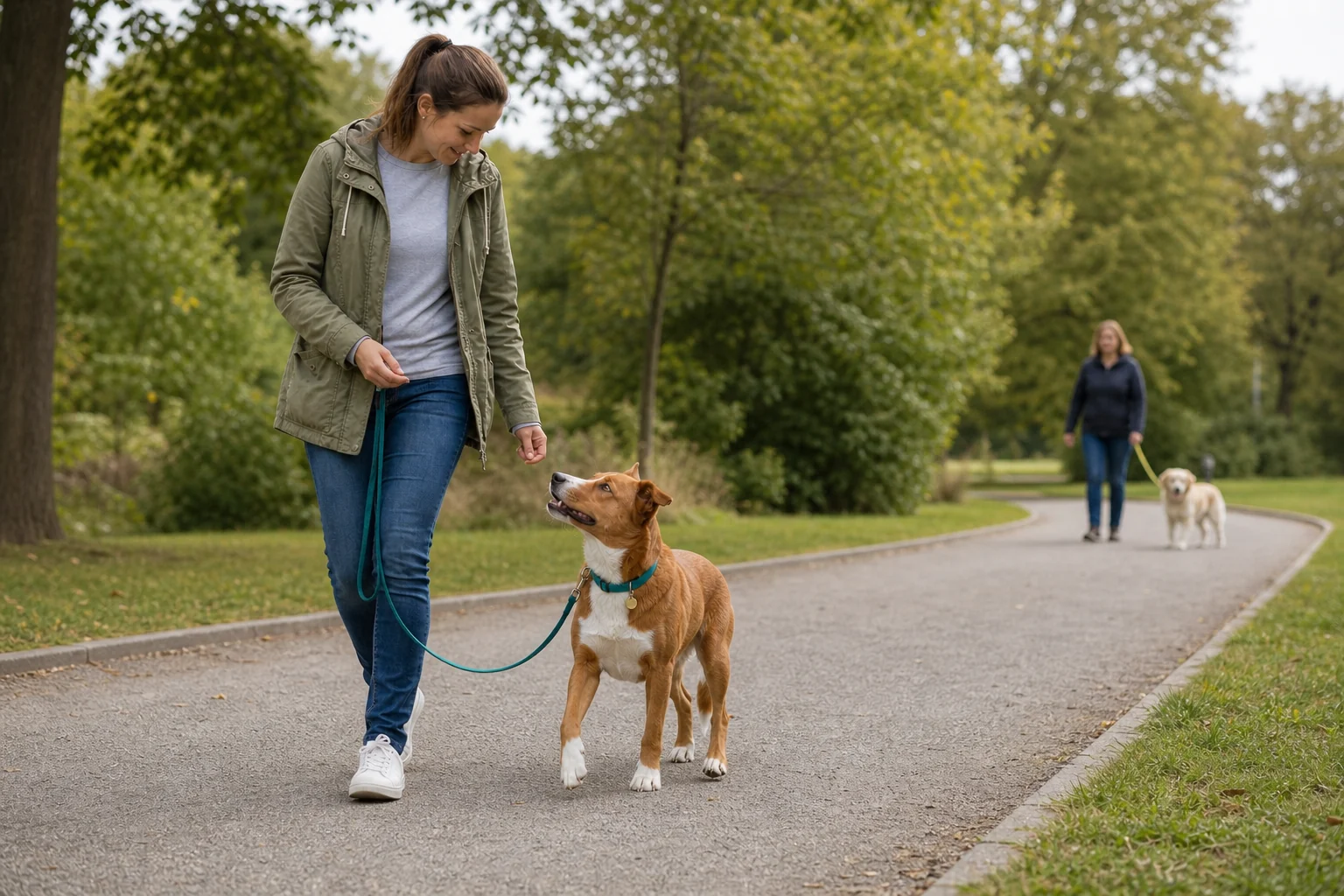 Kontrollierte Hundebegegnung mit Abstand trainieren