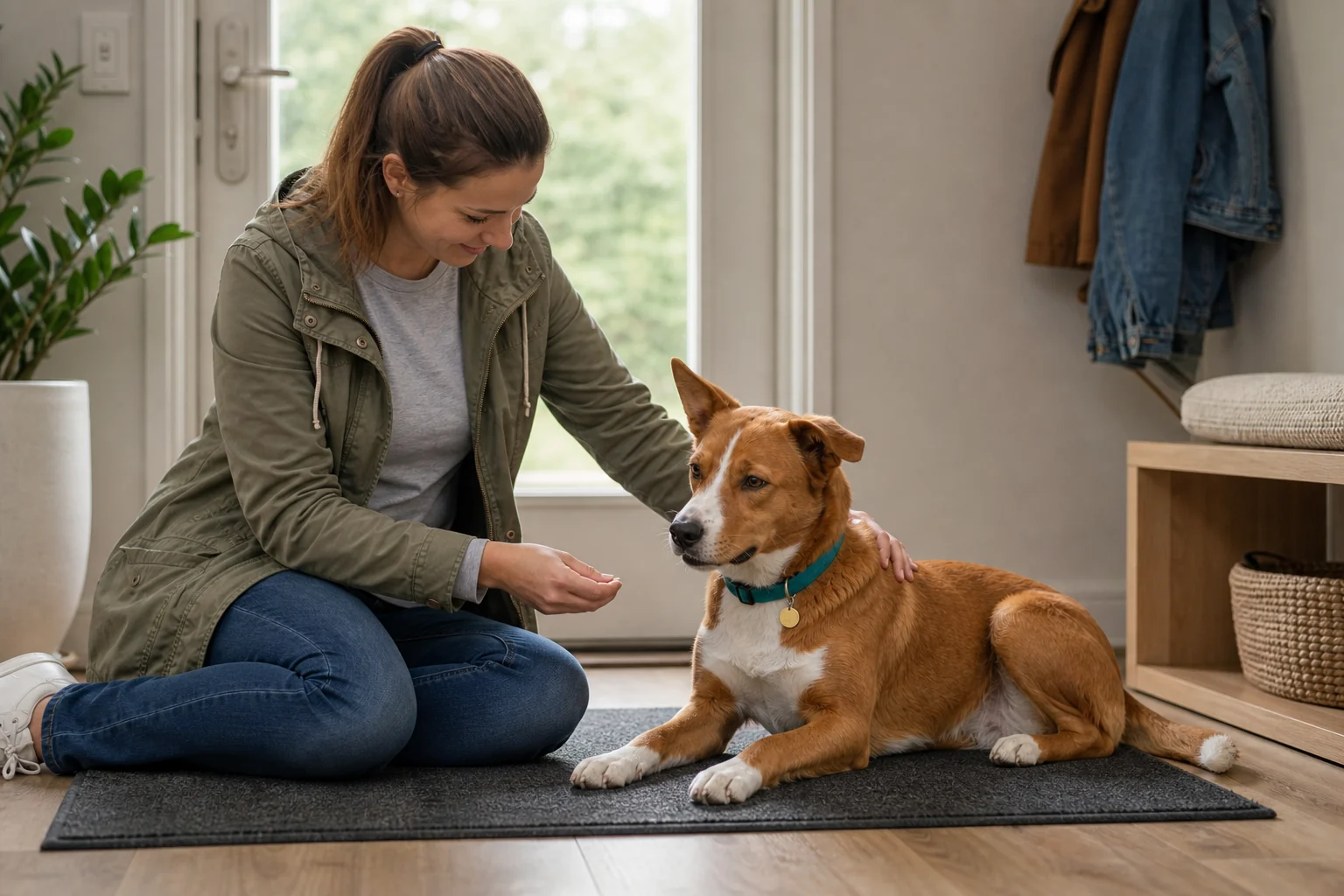 Entspannte Körperkontrolle beim Hund trainieren