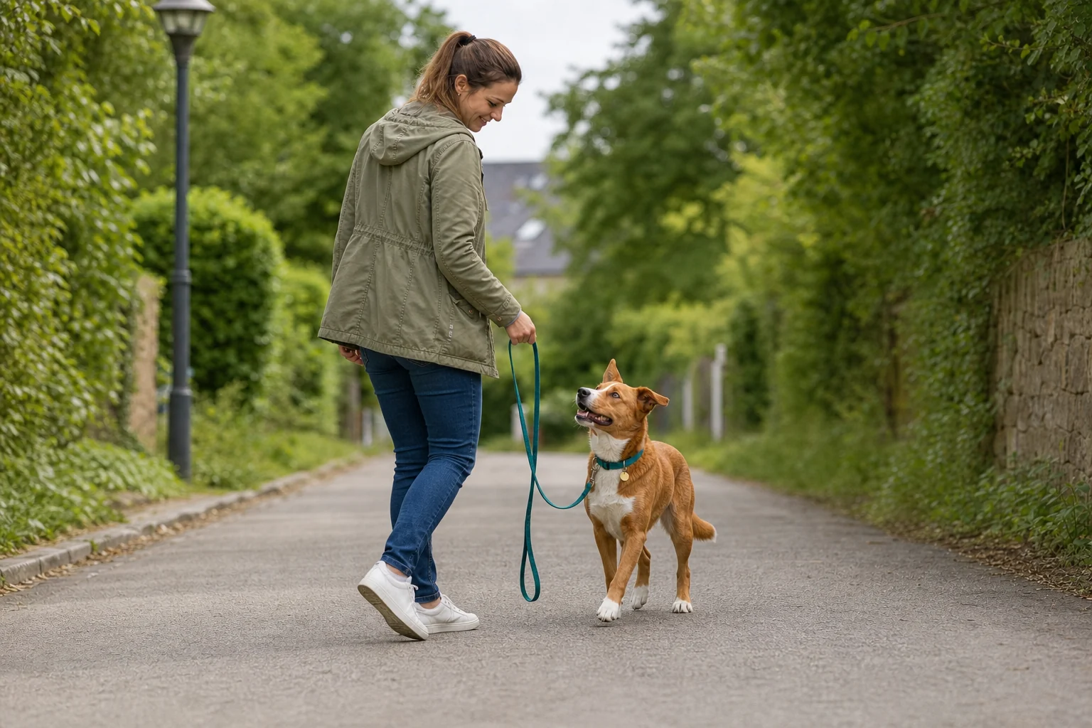 Lockere Leine trotz Richtungswechsel trainieren