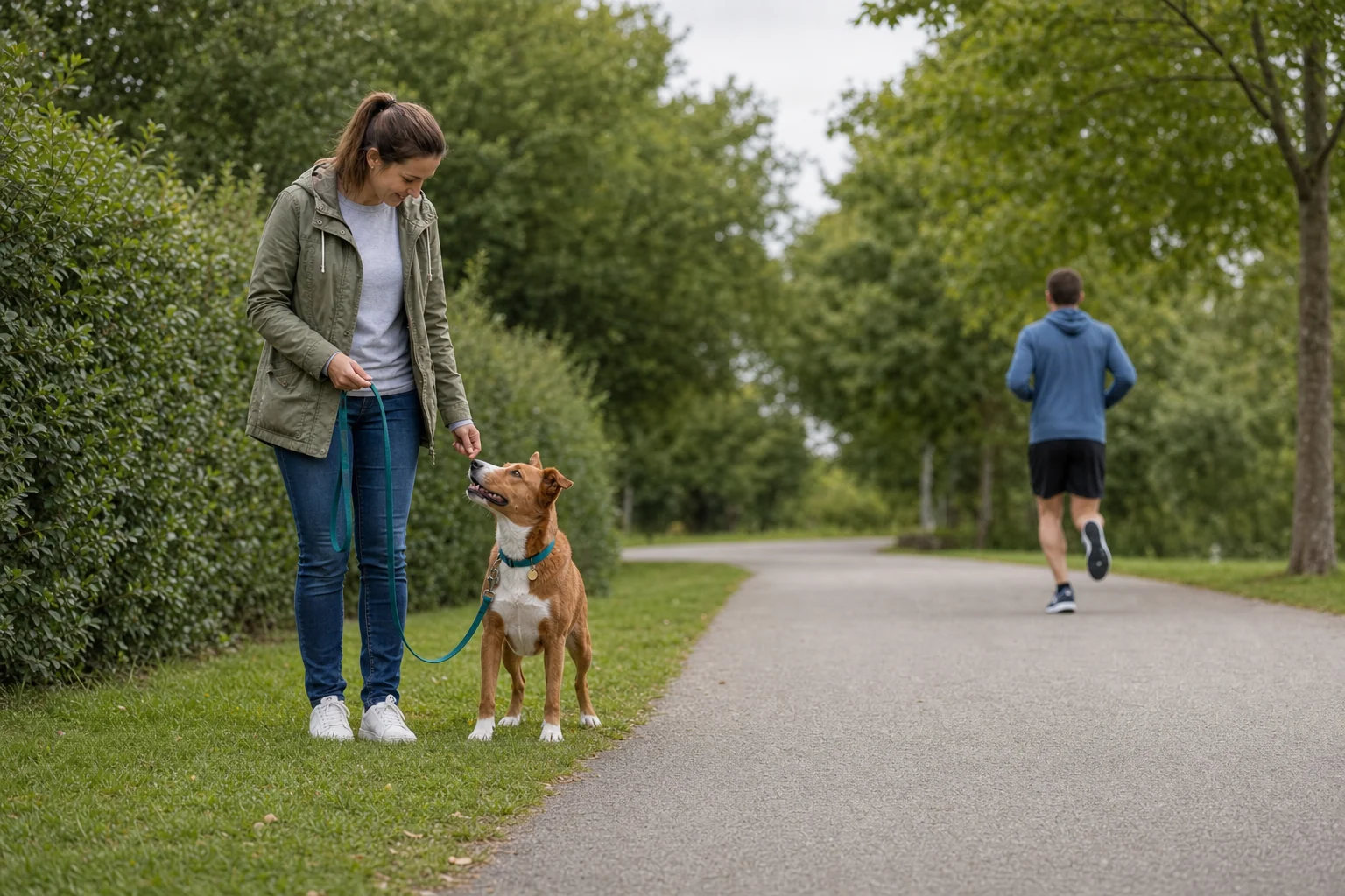 Ansprechbar bei Radfahrern und Joggern bleiben